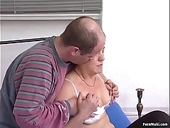 German redhead granny gets pounded