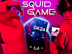SQUID GAME - 5 min challenge to take a crack at not to cum - Darcy Dark