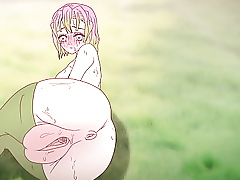 Mitsuri seduces more their way grown pussy ! Porn demon dilly Manga ( cartoon 2d ) manga
