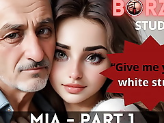 Mia and Papi - 1 - Horny old Grandpappa domesticated virgin legal age teenager young Turkish Ecumenical