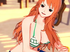 Nami gives you the handjob of your life futile waste JOI - One Piece