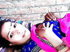 Attractive sex, fantasizer sex, sexy bhabhi wide pink saree.