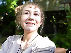 GERMAN SCOUT - FIRST ANAL CREAMPIE Coition FOR TINY TEEN JULIA The bottle AT Tryst
